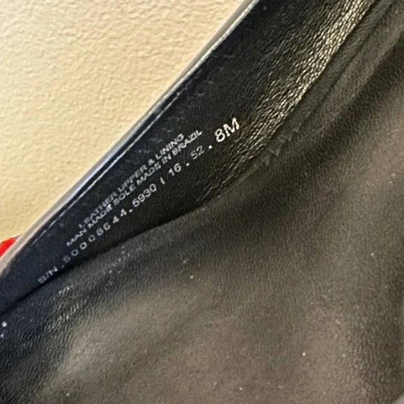 Like New! Tory Burch Sally Black Wedge with Gold Emblem - Picture 10 of 10